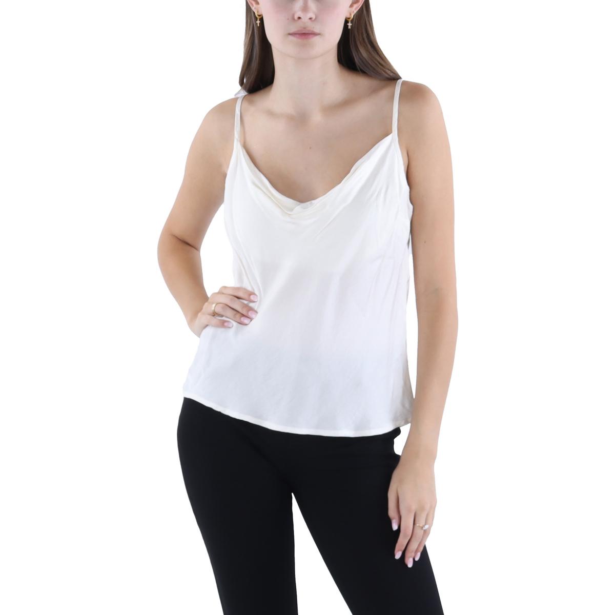 Cowl Neck Adjustable Straps Cropped