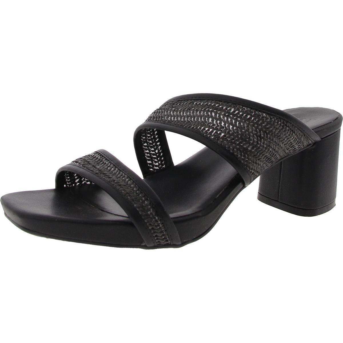 Inez 2 Faux Leather Slip On Heels