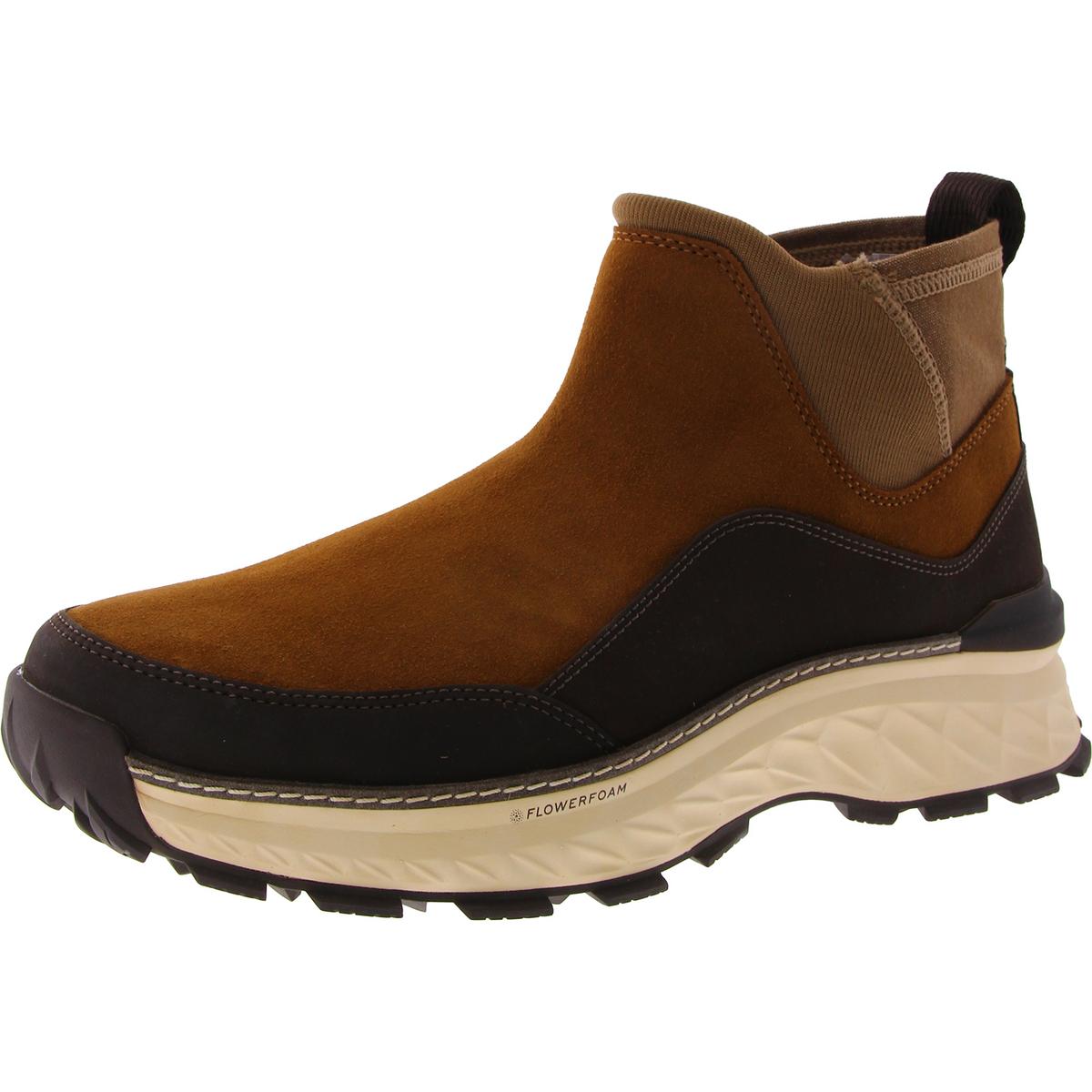 5ZG EXPLORE Faux Suede Round toe Chelsea Boots