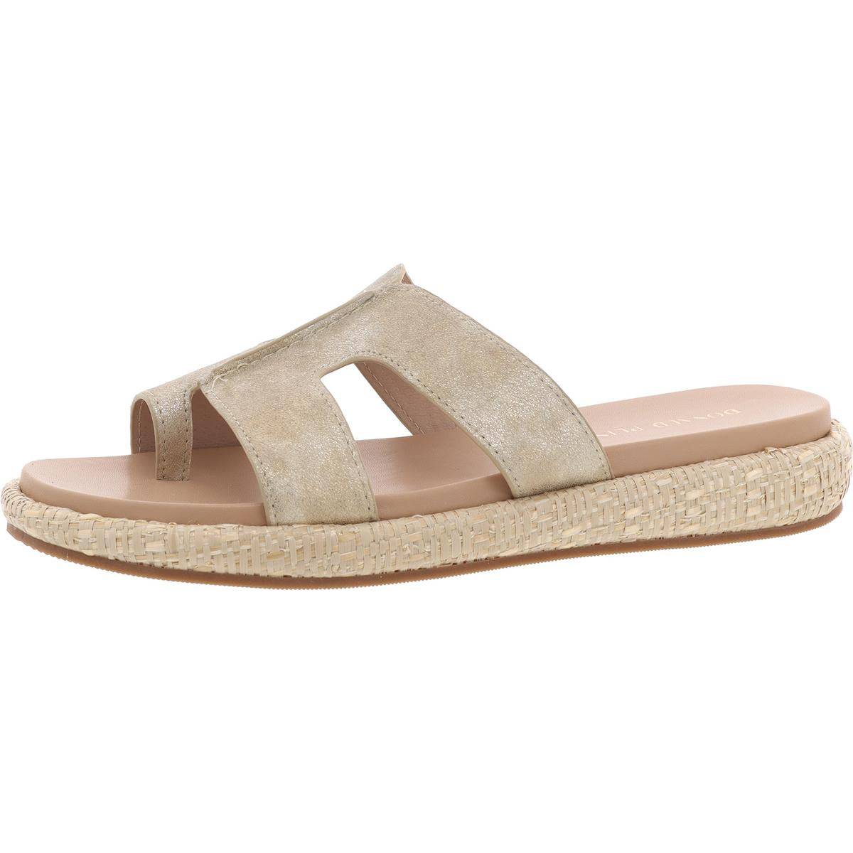 Addara 27 Metallic Leather Slide Sandals