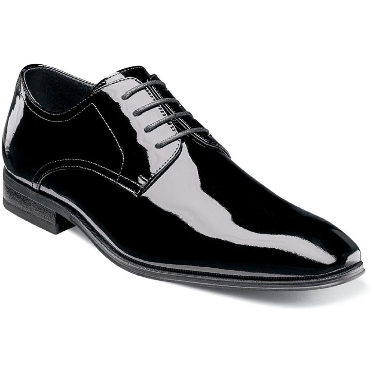 Tux Plain Ox Patent Leather Lace-Up Oxfords