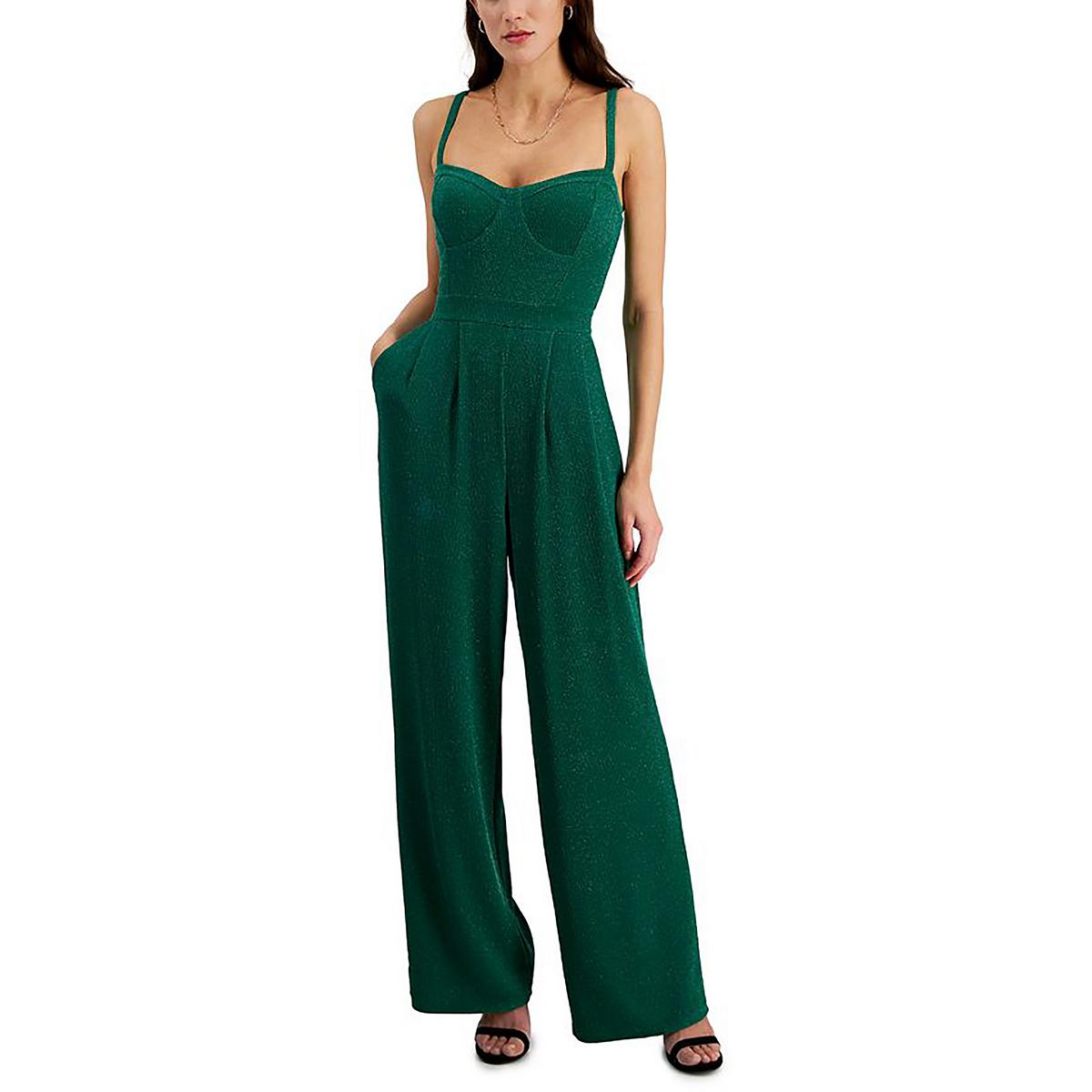 Metallic Corset Seamed Jumpsuit
