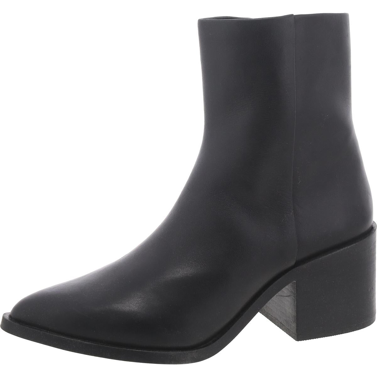 Alia Pointed Toe Block Heel Ankle Boots