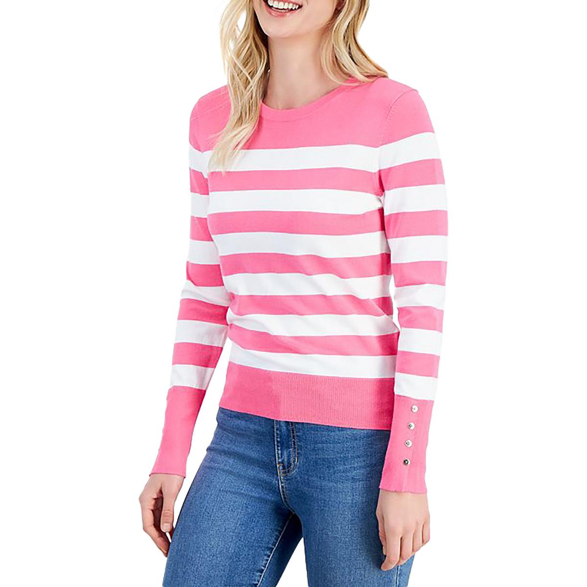Crewneck Striped Pullover Sweater
