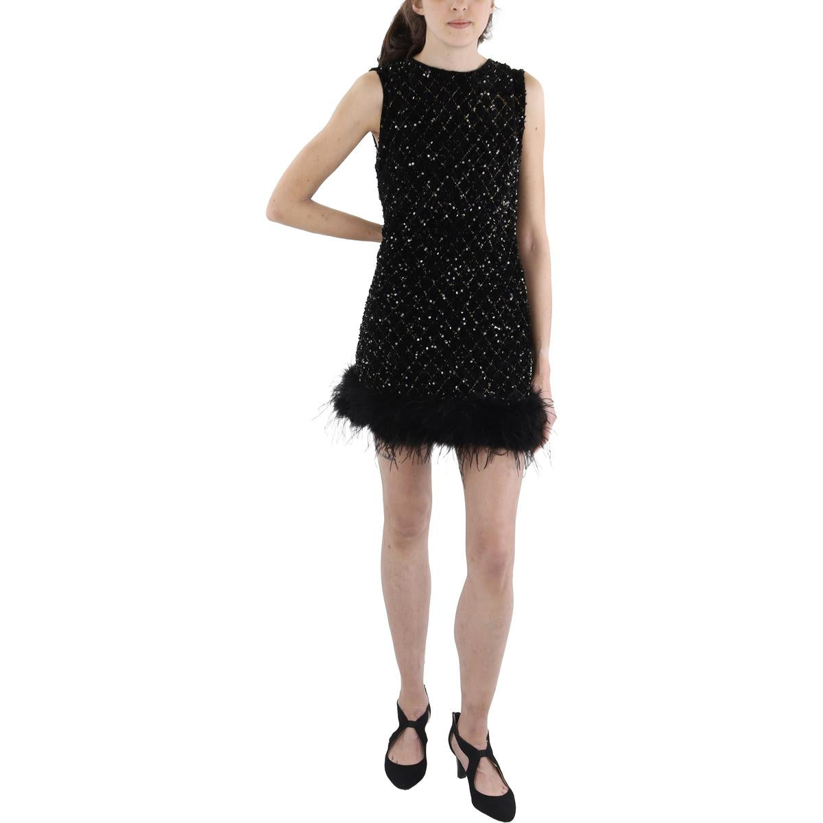 Metallic Sequined Cocktail And Party Dress