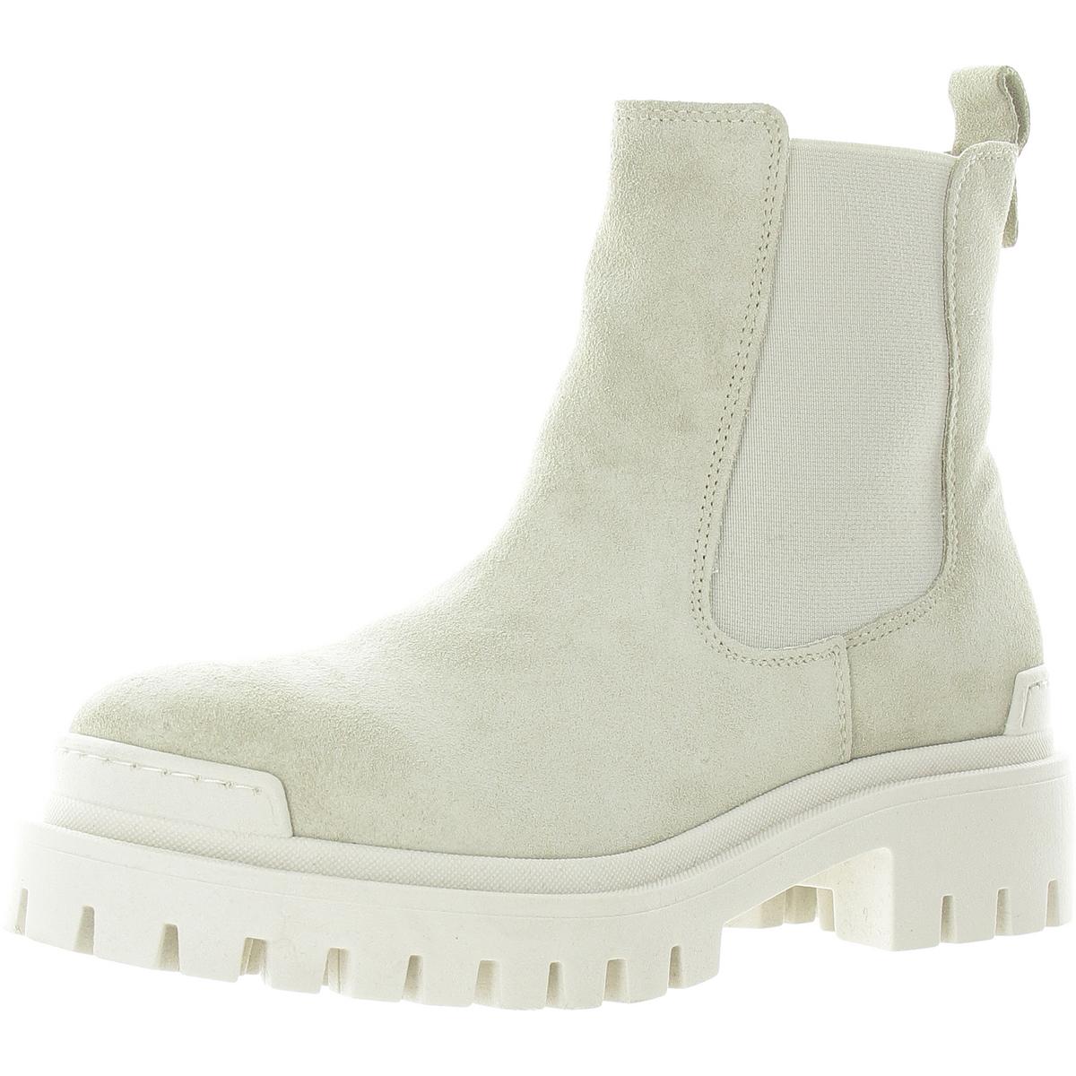 Harriet Lugged Sole Suede Chelsea Boots