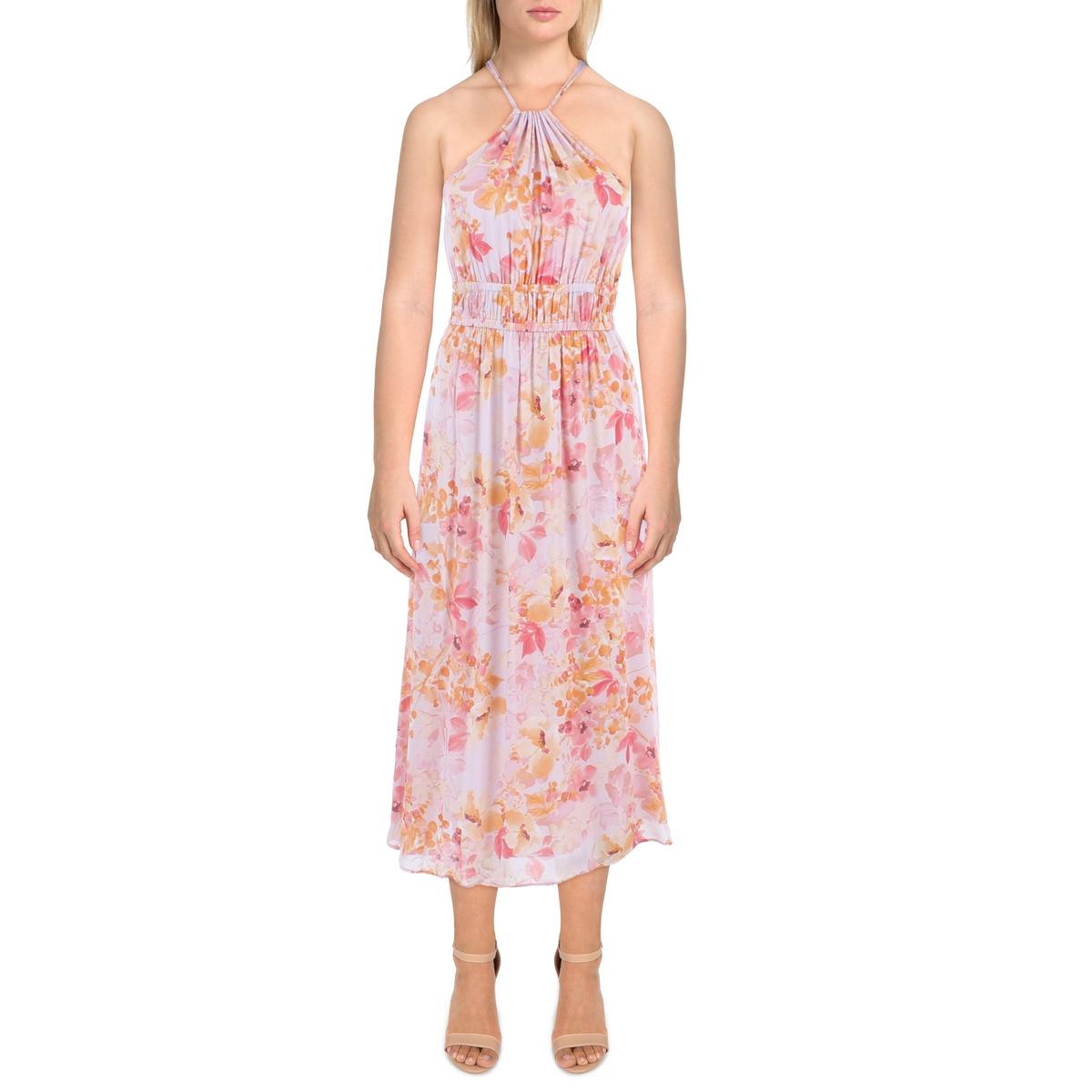 High neck Sundress Midi Dress