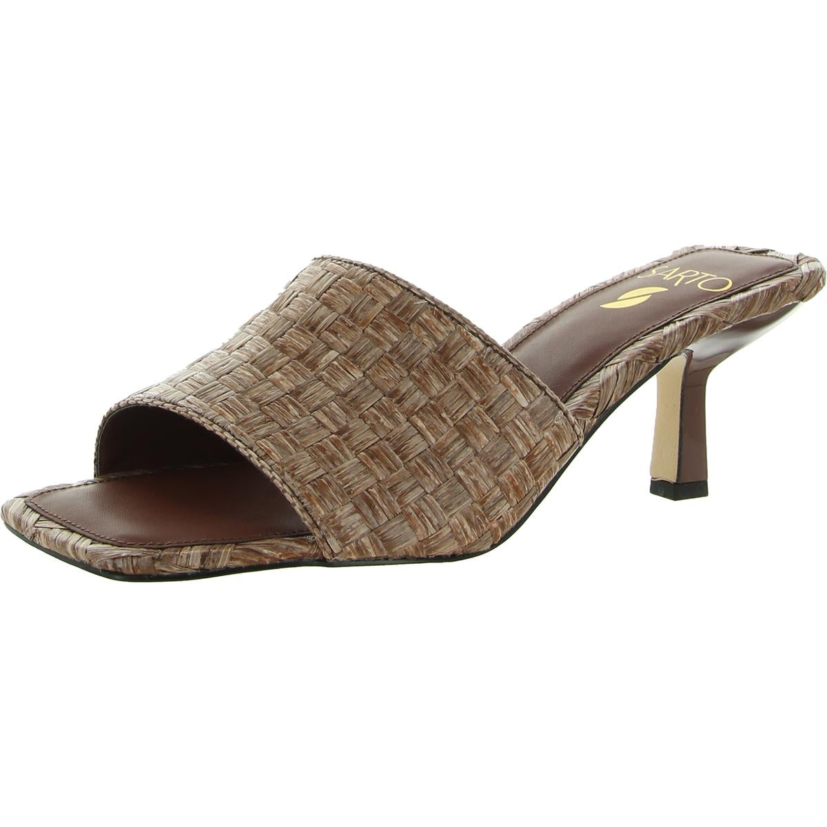 Betty 4 Woven Slip On Heels