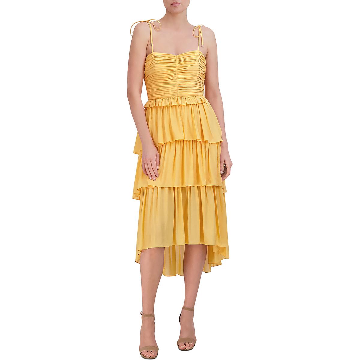Hi-Low Tiered Midi Dress