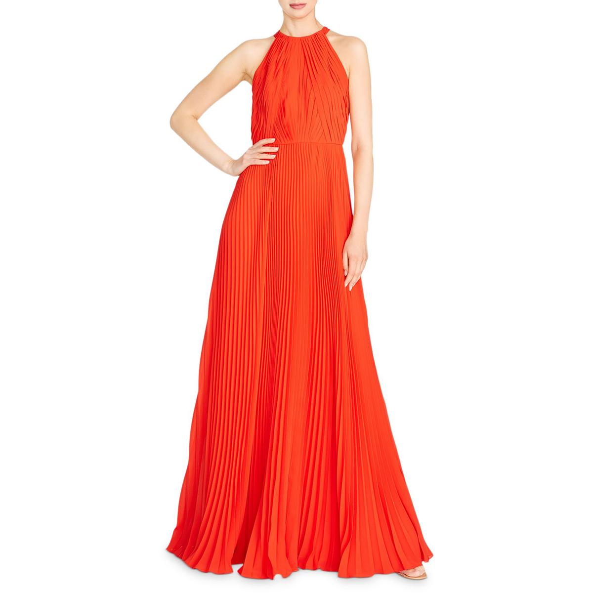 Pleated A-Line Evening Dress