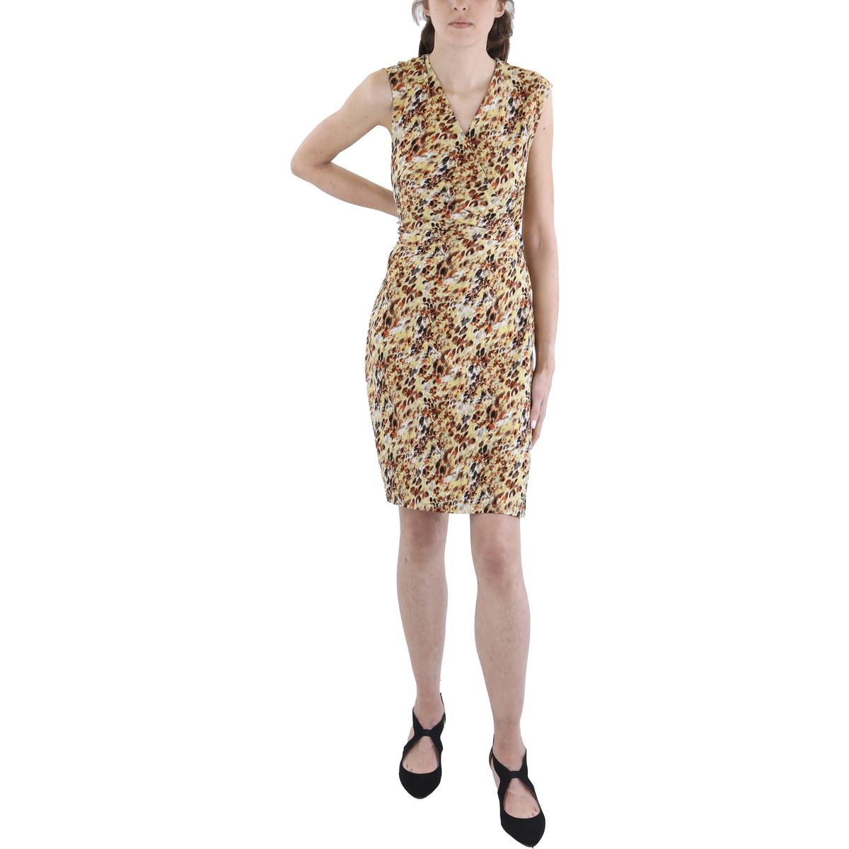 Plus Printed Jersey Wrap Dress