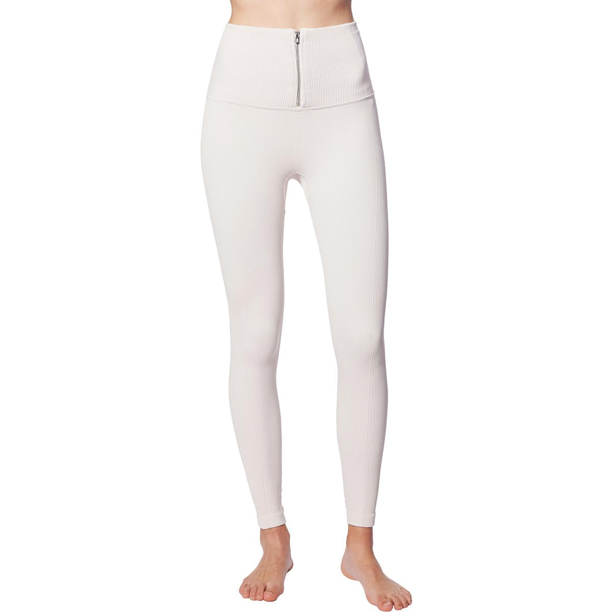FP Movement Part of Me High-Rise Ribbed Knit Front Zip Activewear Leggings