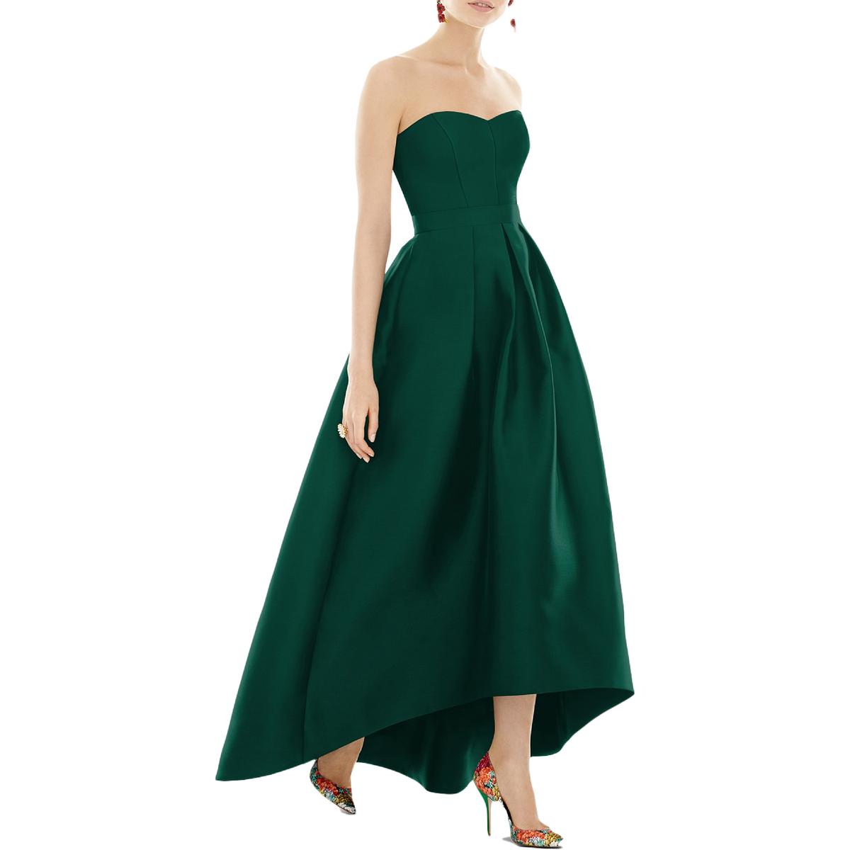 Taffeta Hi-Low Evening Dress