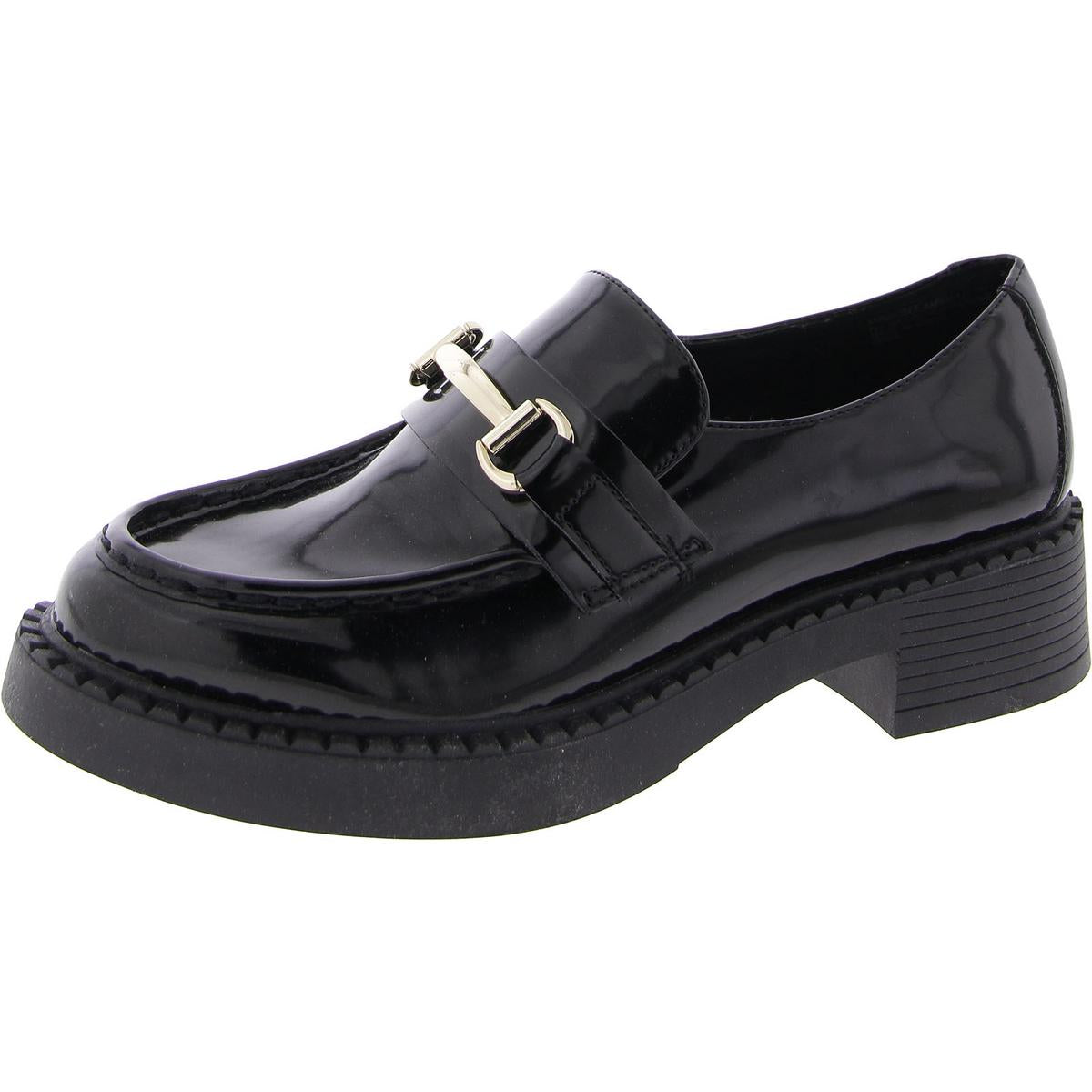 Ambrosee Embellished Block Heel Loafers