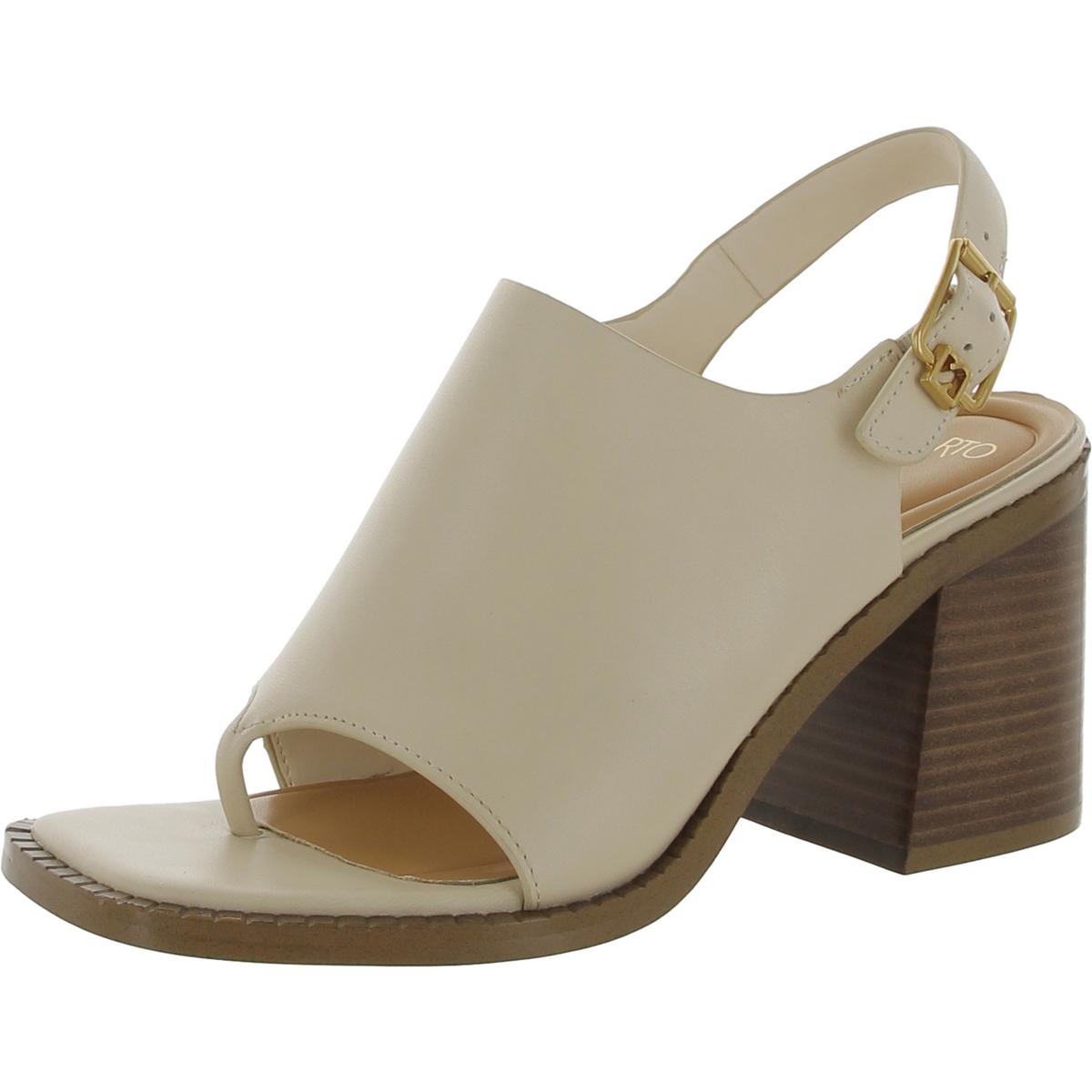 A-Atlas Block Heel Square Toe Ankle Strap