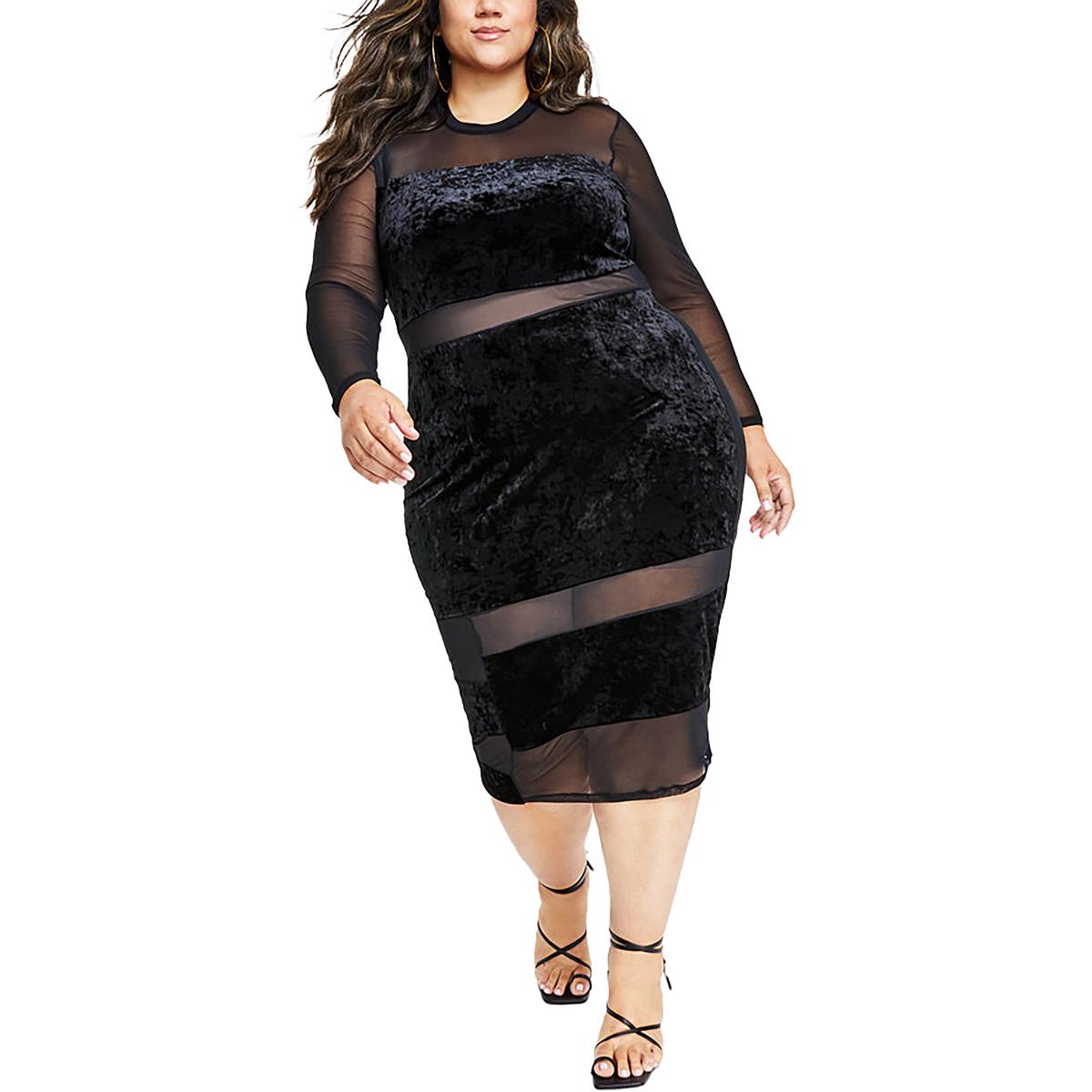 Illusion Velvet Cocktail And Party Dress