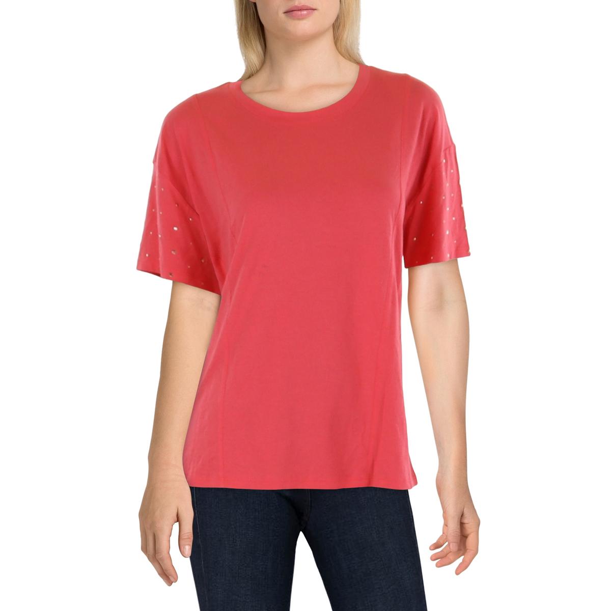 Crewneck Short Sleeve Pullover Top