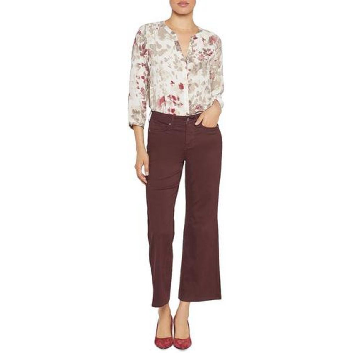 Plus Julia Relaxed Cotton Flared Jeans