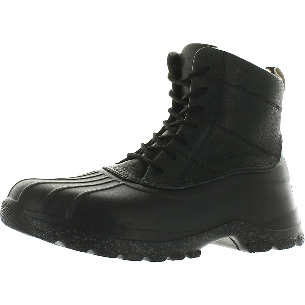 Duck Float Leather Faux Fur Rain Boots