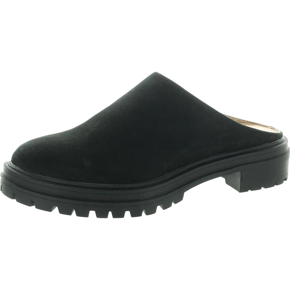 Padded Insole Leather Mules