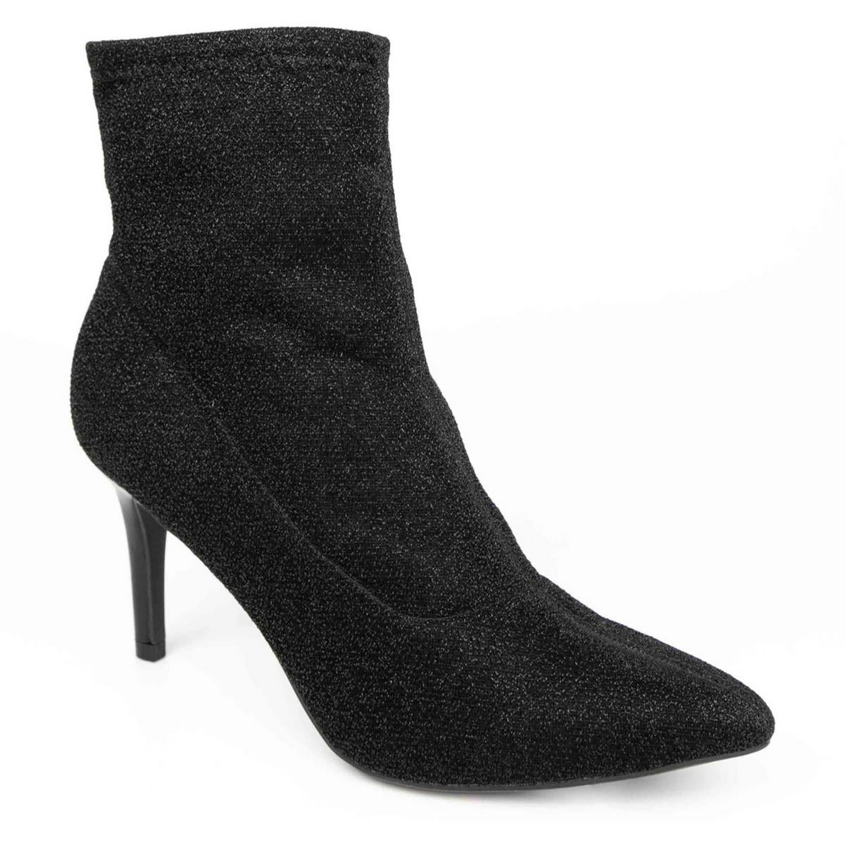 Macee Shimmer Pointed Toe Ankle Boots