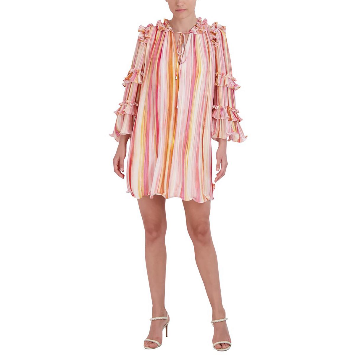 Mini Pleated Shift Dress