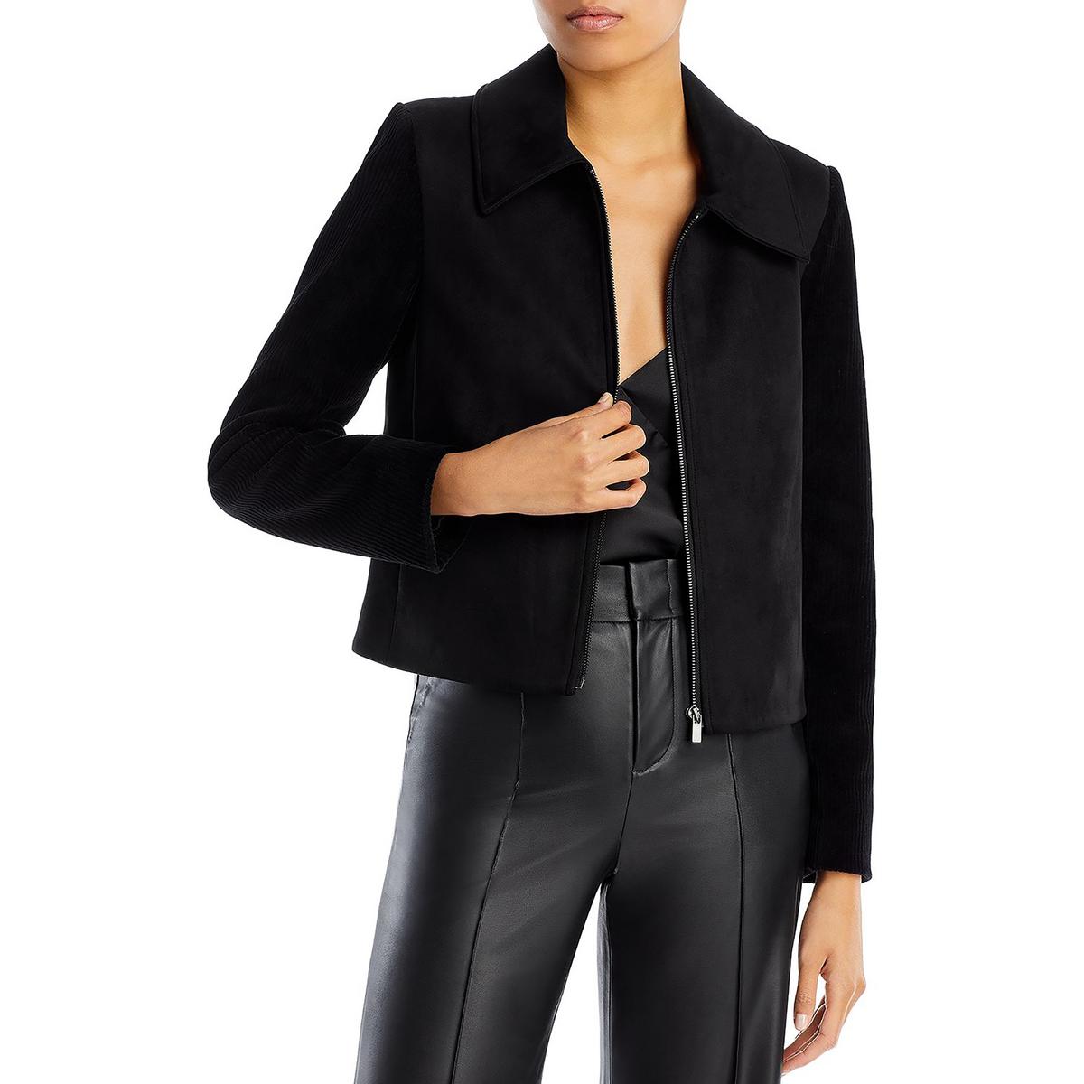 Faux Suede Lightweight Bomber Jacket